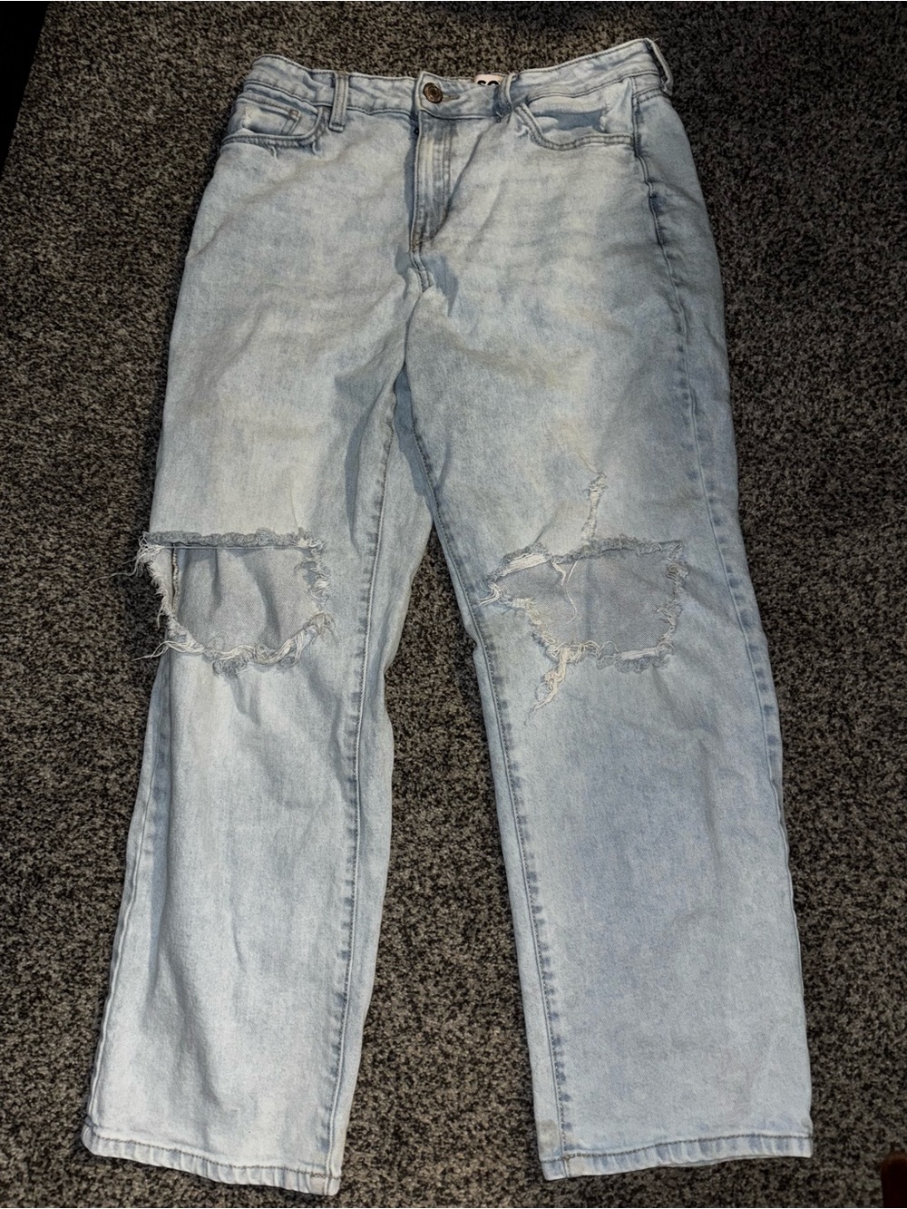 Women's juniors size 13 SO destroyed denim jeans 31 waist